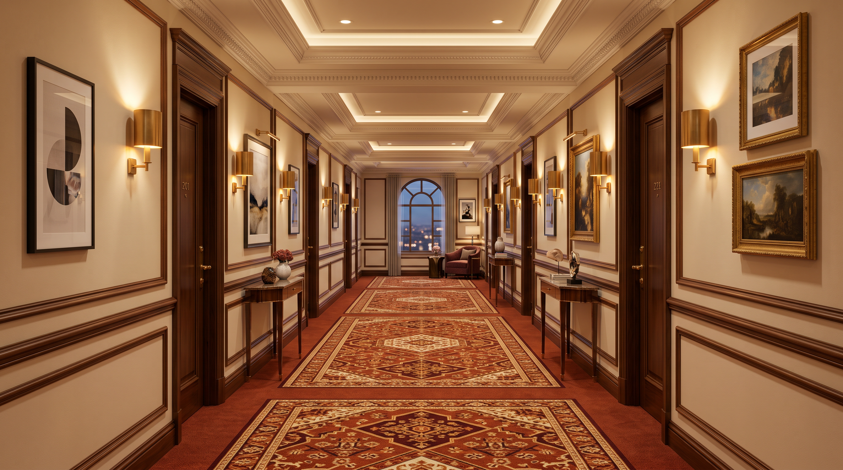 Pasillo del hotel